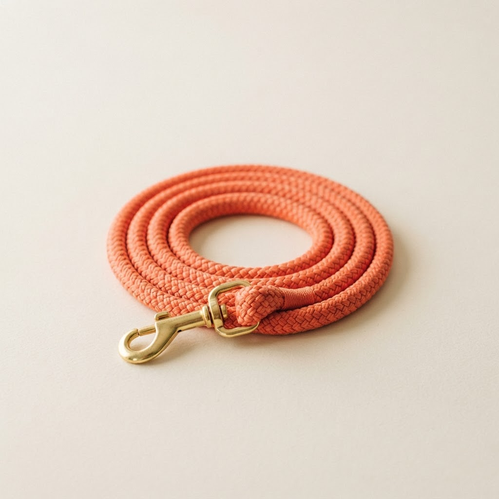 Coral Rope Leash